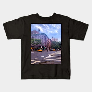 Street Yellow Cab Tank Upper West Side Manhattan NYC Kids T-Shirt